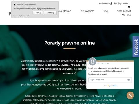 Prawnikonline24.pl - doradztwo prawne