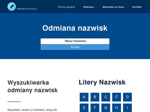 Odmiananazwisk.pl