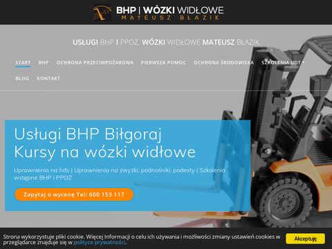 Bhpiww.pl usługi BHP Mateusz Błazik