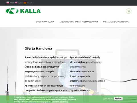 Kalla - badania ultradźwiękowe spoin