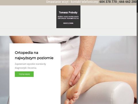 Tomaszpobozy.pl lekarz ortopeda