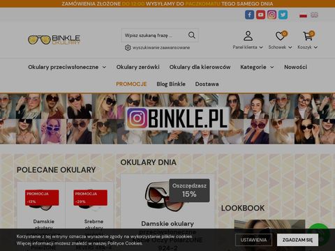 Binkle.pl - okulary przeciwsłoneczne damskie