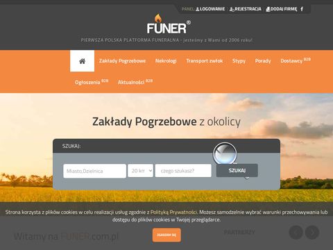 Funer.com.pl spis zakładów pogrzebowych