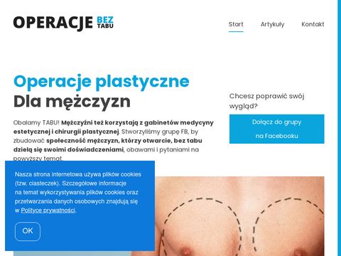 Operacjebeztabu.pl plastyczne dla mężczyzn