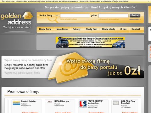 Ogólnopolski portal dla firm Golden Address