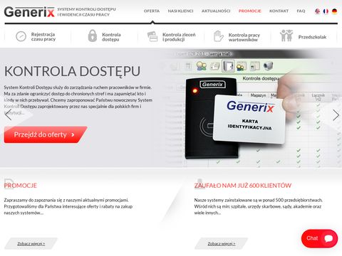 Generix.com.pl - kontrola dostępu rozwiązania
