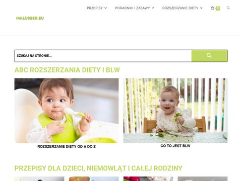 Maluszek.eu - strona z przepisami dla rodziny