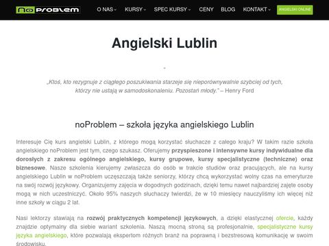 Noproblem.edu.pl - angielski Lublin