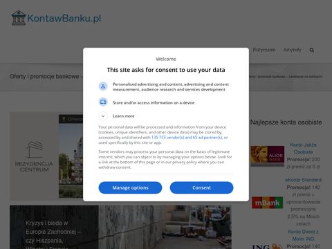Wybieraj.com.pl najlepsze konta bankowe