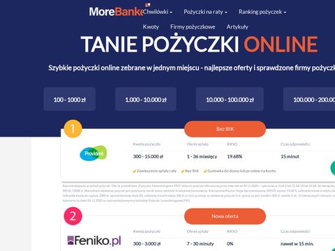 Morebanker.pl - chwilówki online