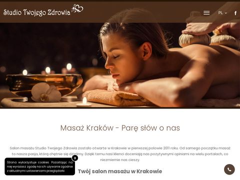 Studiotwojegozdrowia.com masaż Kraków