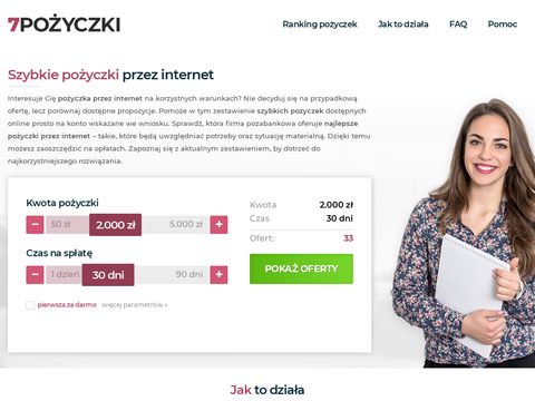 7pozyczki.pl na dowód