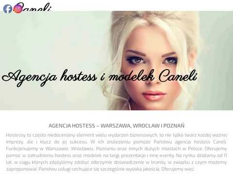 Hostessy.caneli.com.pl agencja Warszawa modele
