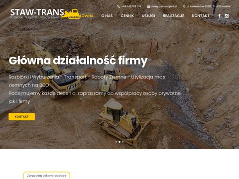 Staw-trans.pl usługi rozbiórkowe Kraków