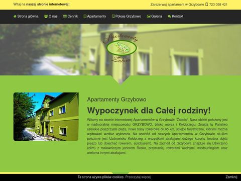 Apartamentyzabcia.pl - noclegi w Grzybowie