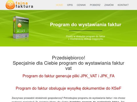 Fajnafaktura.pl program do wystawiania faktur VAT