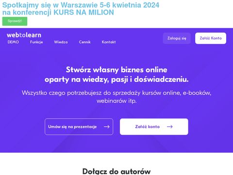 Webtolearn.pl - platforma do sprzedaży kursów