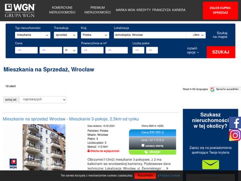 WGN - mieszkania na sprzedaż Wrocław