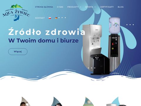 Aquazywiec.pl - dystrybutory wody z filtrem