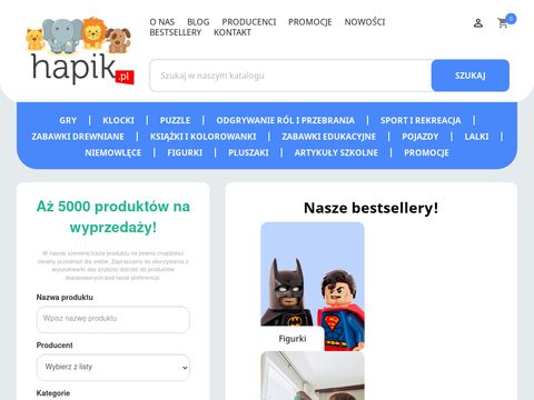 Hapik.pl zabawki dla dzieci, artykuły szkolne