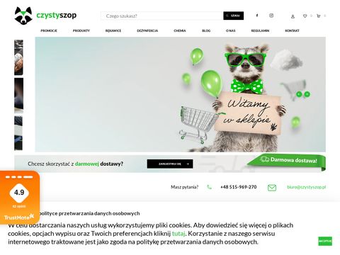 Czystyszop.pl sklep - dezynfekcja