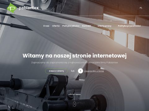 Pabiantex.com.pl - tkaniny filtracyjne
