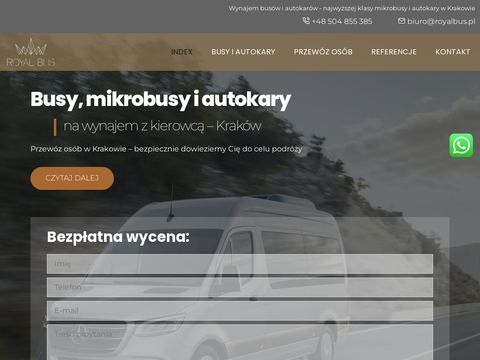 Royalbus.pl przewozy osób w Krakowie
