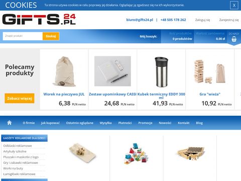 Gifts24.pl - akcesoria promocyjne dla firm