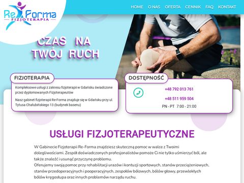 Re-Forma gabinet fizjoterapia Gdańsk