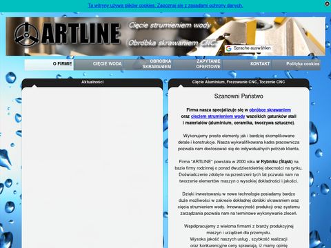 Obróbka skrawaniem - Artline