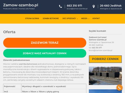 Zamow-szambo.pl - zbiorniki betonowe