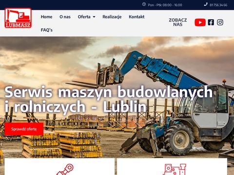 Lubmasz.pl hydraulika siłowa maszyn budowlanych
