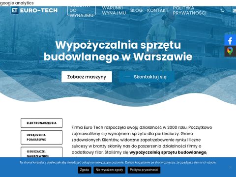 Euro-tech.waw.pl - wypożyczalnia maszyn