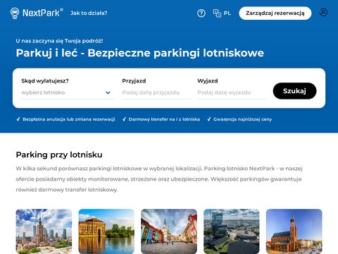 Parking lotnisko Kraków - nextpark.pl