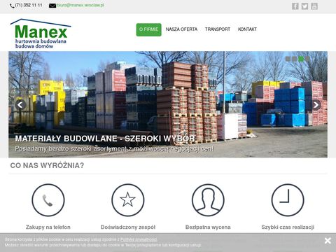 Manex-wroclaw.pl materiały budowlane