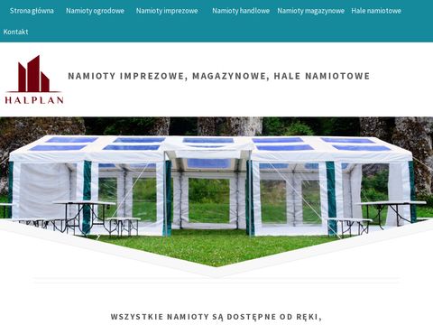 Halplan.pl namioty wystawowe, reklamowe