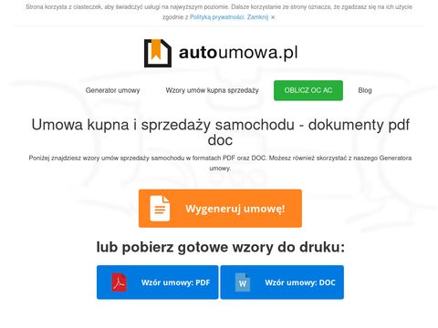 Autoumowa.pl - sprzedaż kupno auta