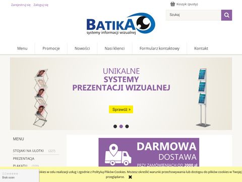 Batika.pl stojaki na ulotki