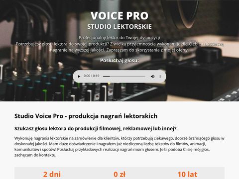 VoicePro.pl - studio nagrań