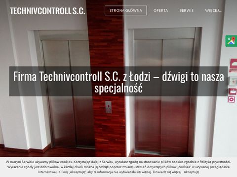 Technivcontroll.pl konserwacja dźwigów Łódź