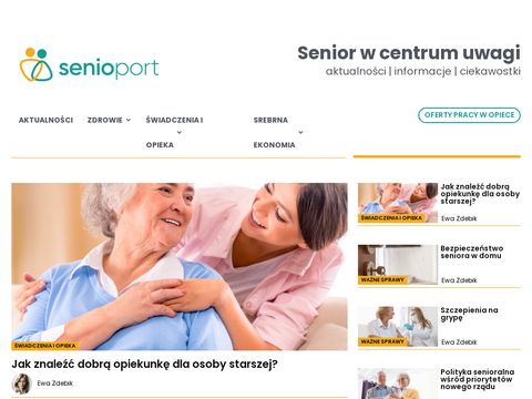 Senioport - oferty pracy dla opiekunek seniora