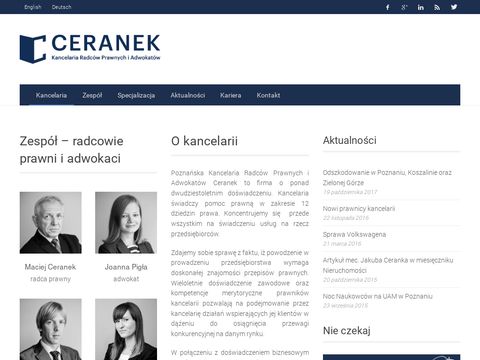 Ceranek.pl - kancelaria Poznań
