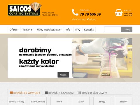 Saicos.com.pl - oleje i lakiery do drewna