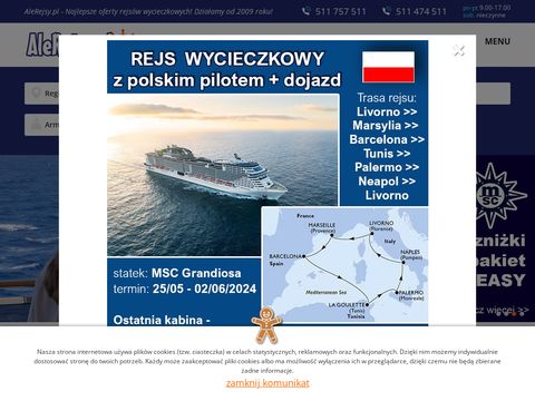 AleRejsy.pl - Rejsy wycieczkowe statkami