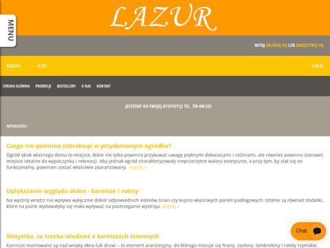 Wyposażenie mieszkania i ogrodu - lazur24.pl