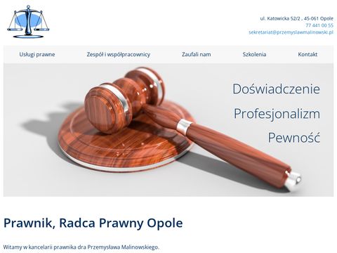 Przemyslawmalinowski.pl radca prawny