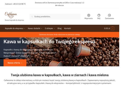 Cafessima.pl kawa w kapsułkach
