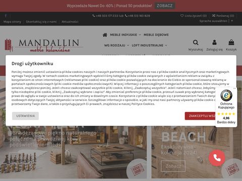 Mandallin - meble kolonialne i drewniane