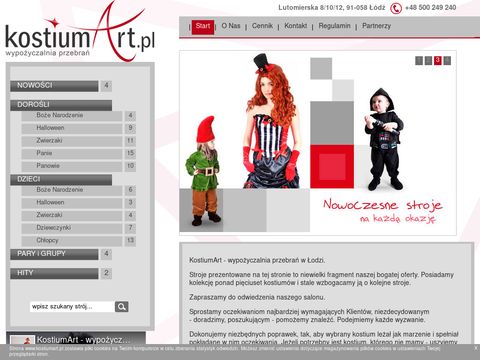 Kostiumart.pl wypożyczalnia i pracownia przebrań