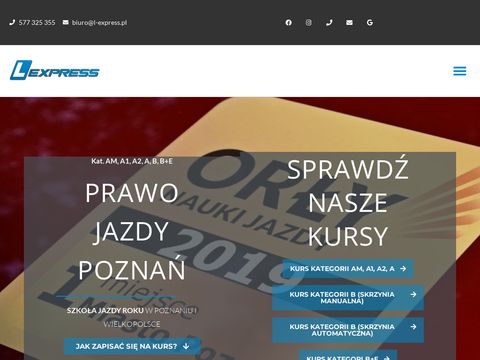 L-Express OSK prawo jazdy Poznań